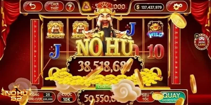 Trải nghiệm vòng quay may mắn Thần Tài tại Nohu52 ngay